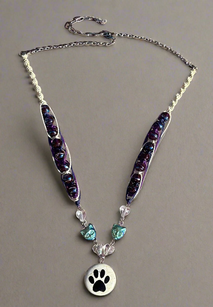 Crazy Cat Lady in Blue, Purple & White - Dr. Jen Jitsu