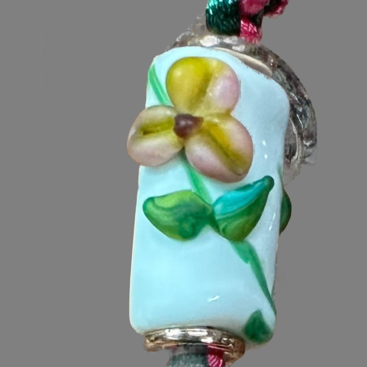 Pink & Yellow flowers on pink & green - Dr. Jen Jitsu