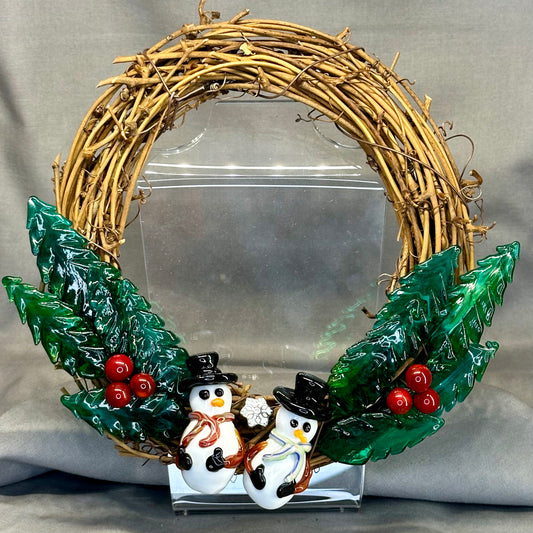 Adorable Snowman Wreath 1