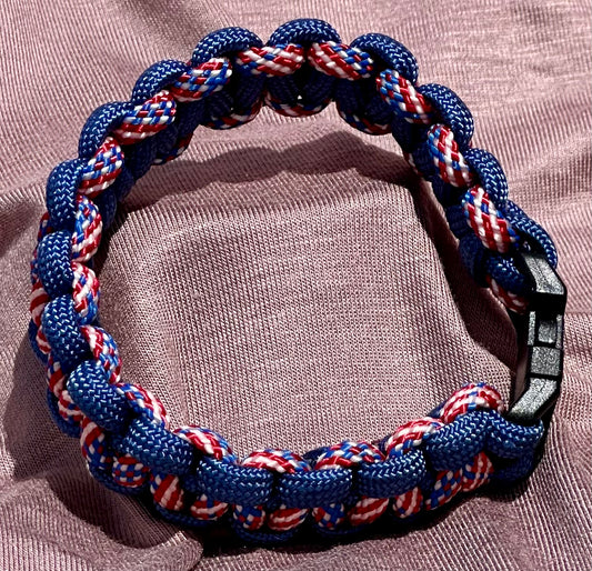 Paracord Bracelet Patriot & Blue Cord