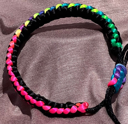 Nylon Cord in Neon & Black