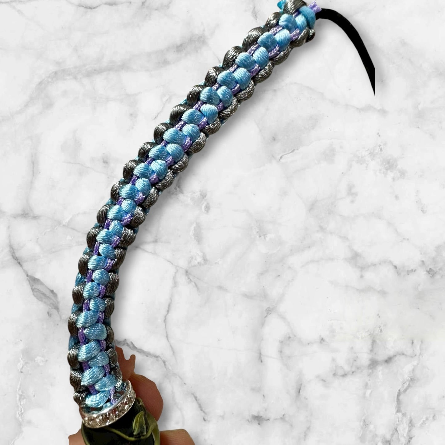 Sky blue flower necklace