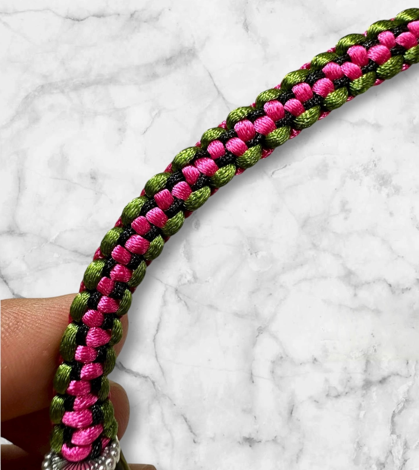 Pink flower necklace