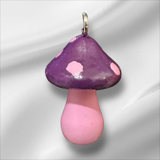 Plum and light pink mushroom