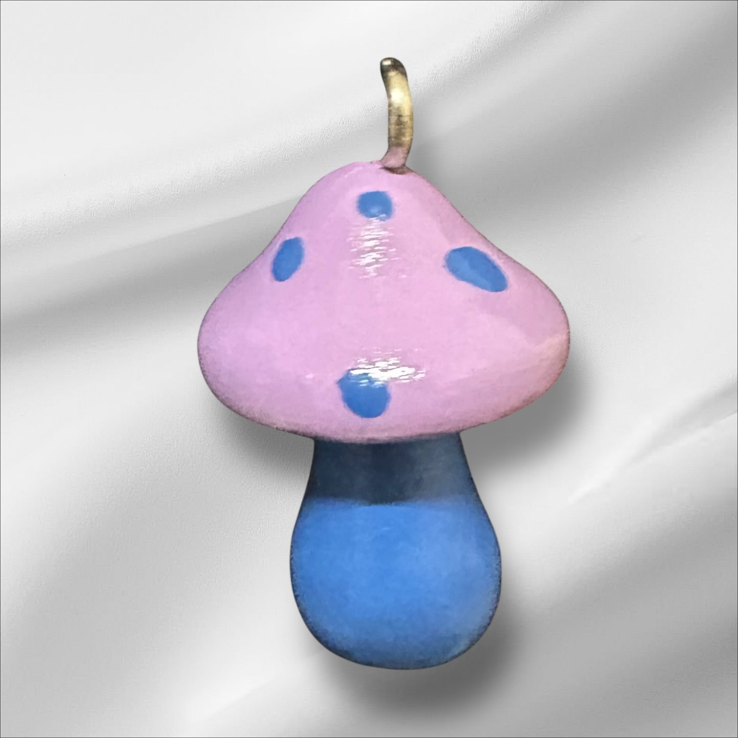 Light purple and denim blue mushroom